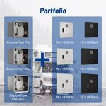 15 x 15 Inches RV Water Heater White/Black Door