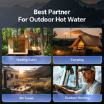 Water Heater for Camping Propane with 4000mAh