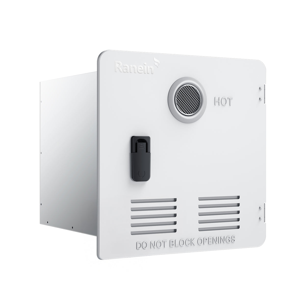 15 x 15 Inches RV Water Heater White/Black Door