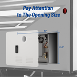 15 x 18 Inches RV Water Heater White/Black Door