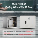15 x 18 Inches RV Water Heater White/Black Door