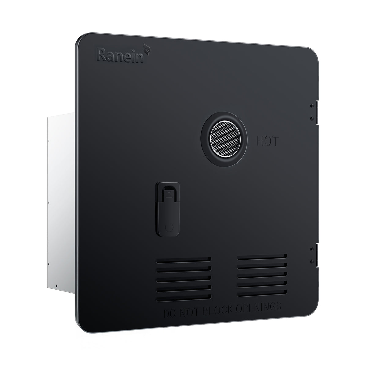 18 x 18 Inches RV Water Heater White/Black Door