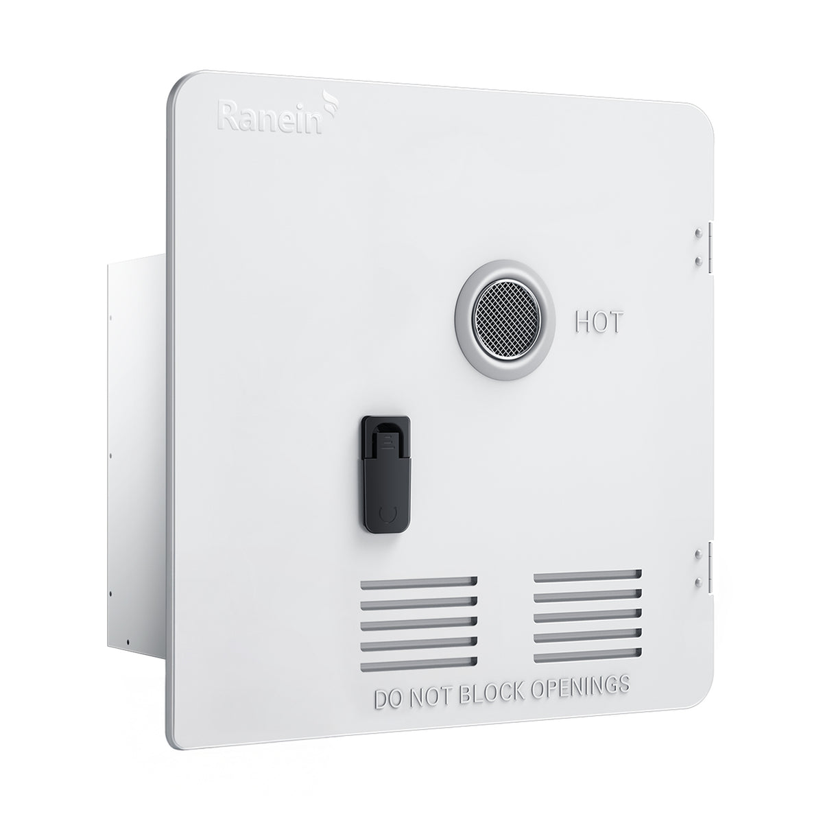 18 x 18 Inches RV Water Heater White/Black Door