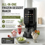 Ranein RICM-10 Countertop Ice Cream Maker, 10 Presets, Auto Clean, 26000RPM