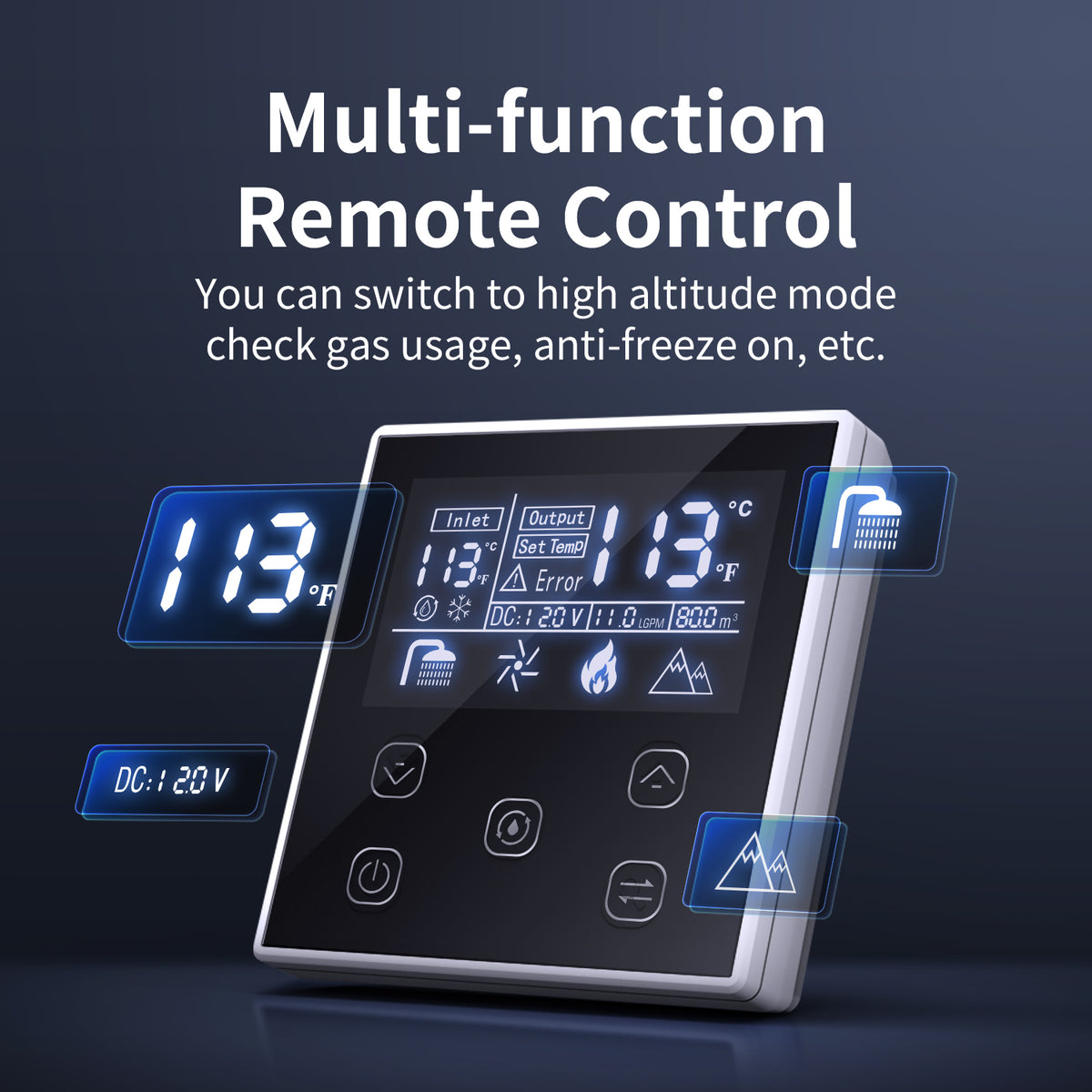 Tankless RV Water Heater 65,000 BTU 12V