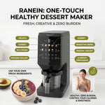 Ranein RICM-10 Countertop Ice Cream Maker, 10 Presets, Auto Clean, 26000RPM
