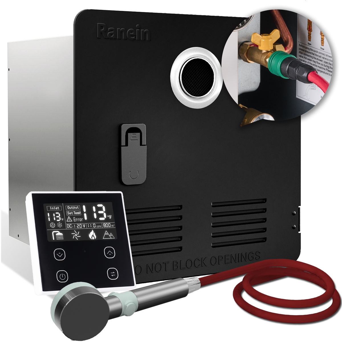 65,000 BTU RV Tankless Water Heater 9,800ft High