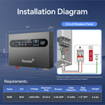8kW 13kW Tankless Electric Water Heater 240V