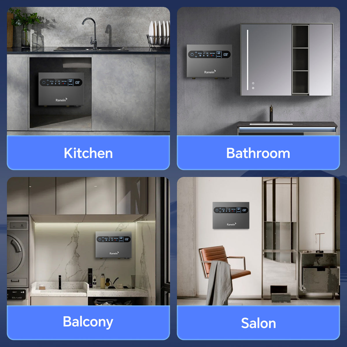 8kW 13kW Tankless Electric Water Heater 240V