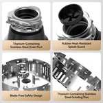 Upgraded 1/2 HP Garbage Disposal with Power Cord