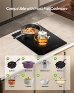 Electric Cooktop 12 inch/ 30 inch 240V Ceramic Panel