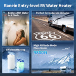 RV Tankless Water Heater with 15ร15 Door 12V Powered