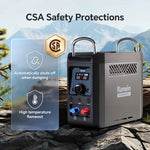 Water Heater for Camping Propane with 4000mAh