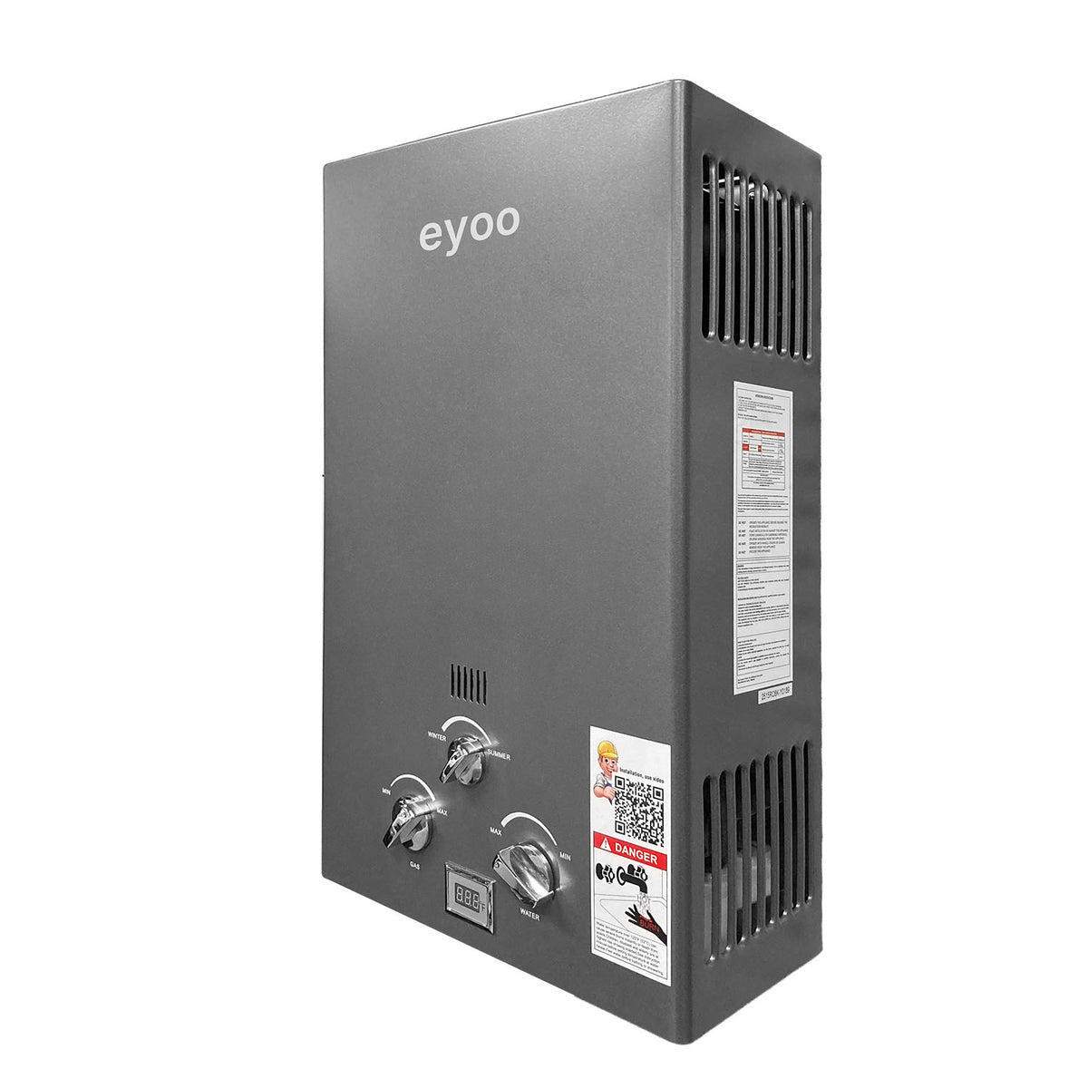 eyoo Portable Tankless Water Heater 18L Outdoor