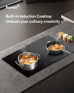 Electric Cooktop with 4 Burners, 30 inch 7900W 240V Ceramic Panel