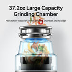 Upgraded 1/2 HP Garbage Disposal with Power Cord