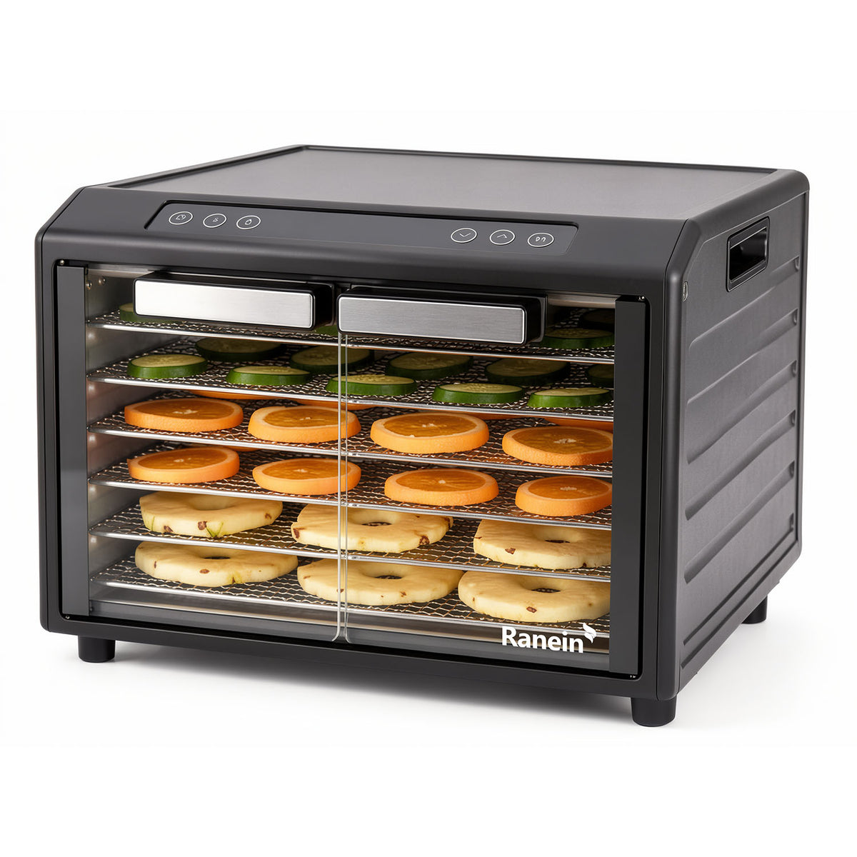 Ranein 6-Tray Food Dehydrator, Precise Temp & 360° Airflow
