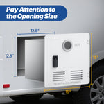 15 x 15 Inches RV Water Heater White/Black Door