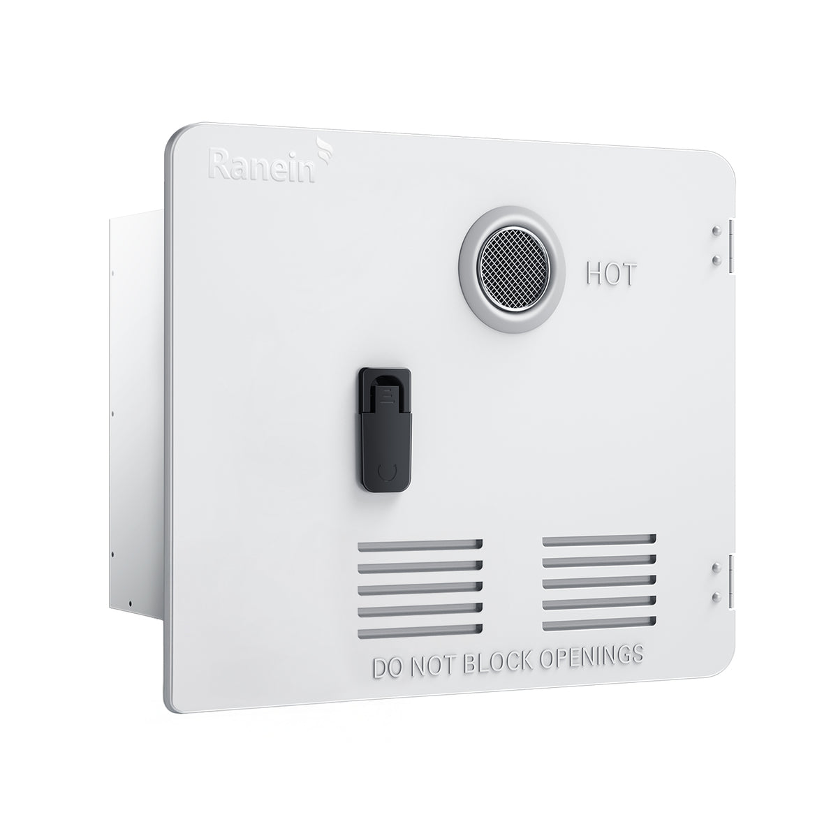 15 x 18 Inches RV Water Heater White/Black Door