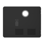 15 x 18 Inches RV Water Heater White/Black Door