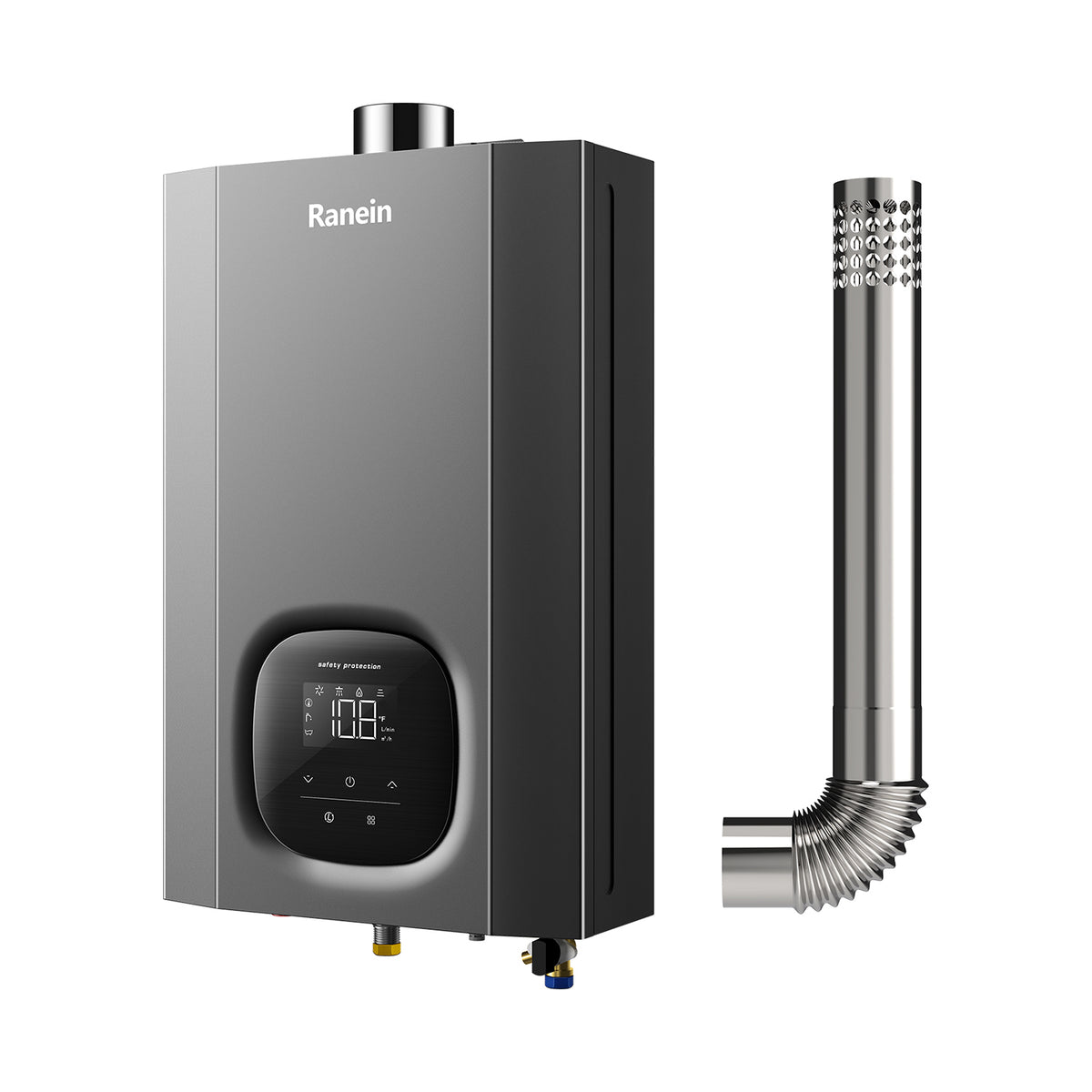 Natural Gas Tankless Water Heater Propane Gas Indoor 4.3 GPM 100,000 BTU