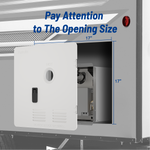 18 x 18 Inches RV Water Heater White/Black Door