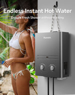 Portable Tankless Water Heater Outdoor 1.58 GPM 6L