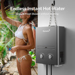 Portable Tankless Water Heater Outdoor 1.58 GPM 6L