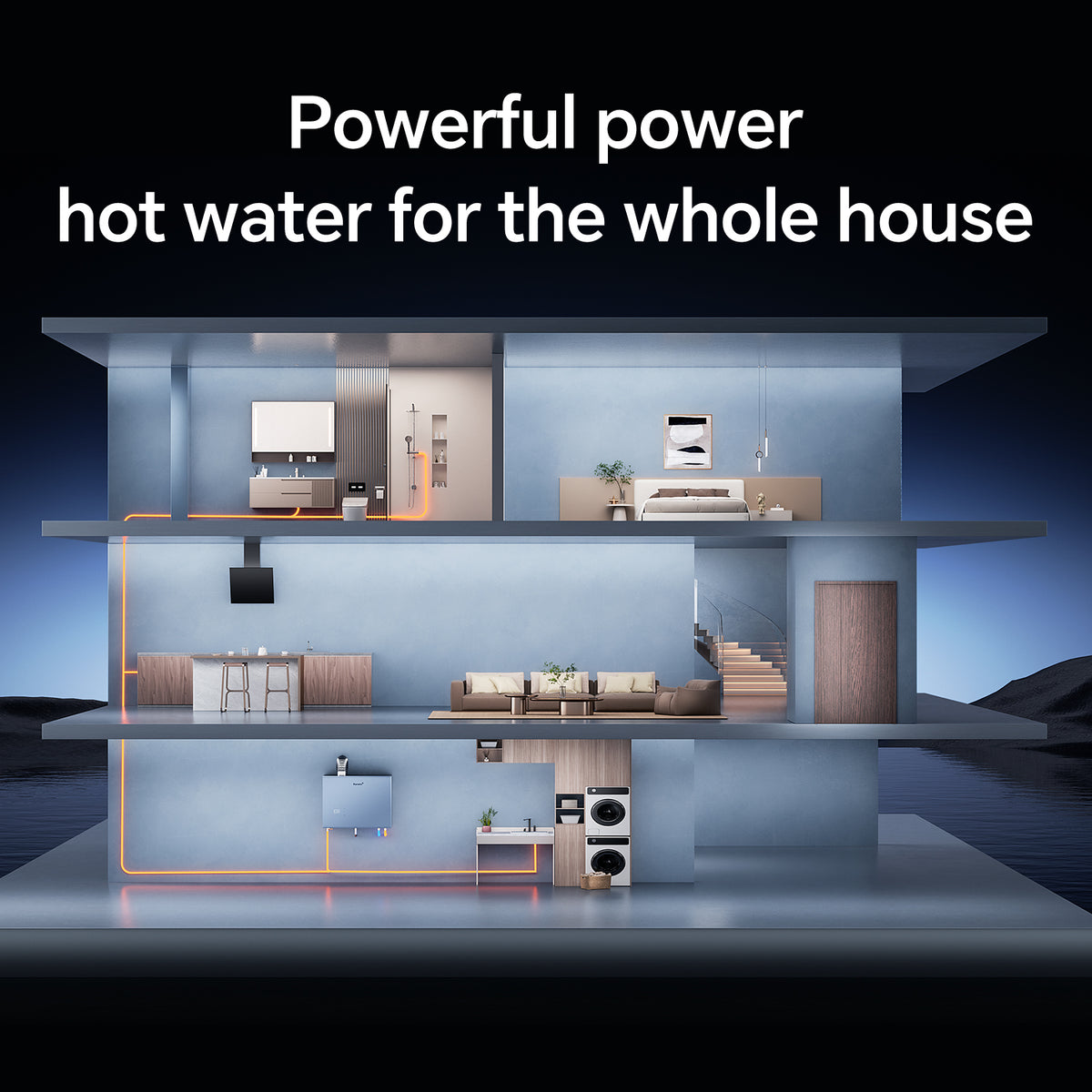 Propane Nature Gas Tankless Water Heater Up to 10.6 GPM 191100 BTUIndoor