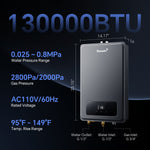 Gas Tankless Water Heater Indoor Max 5.3GPM 130,000BTU