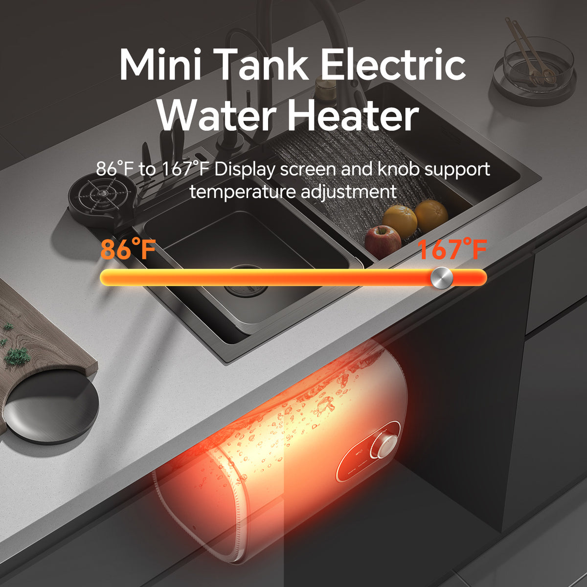 Electric Mini Tank Water Heater, 4 Gallon