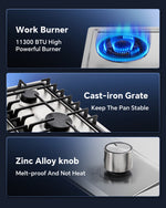 Gas Cooktop12Inch/24/Inch34Inch Stove Top Compatible