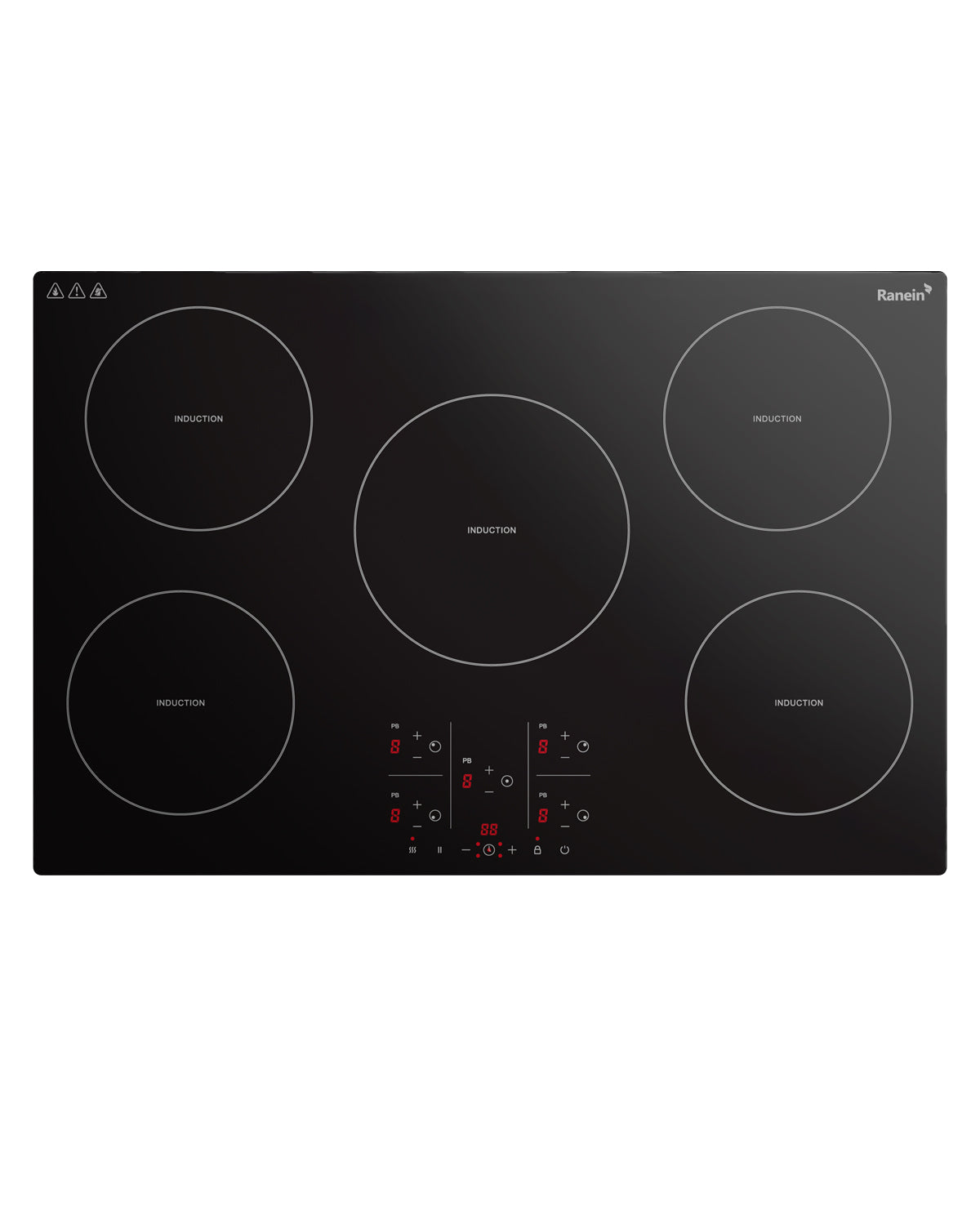 Induction Cooktop with 5 Burners, 30 inch 9200W 240V