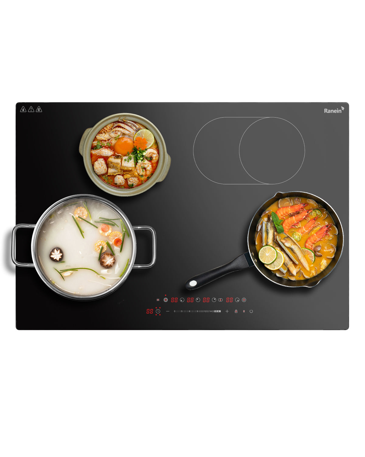 Electric Cooktop with 4 Burners, 30 inch 7900W 240V Ceramic Panel