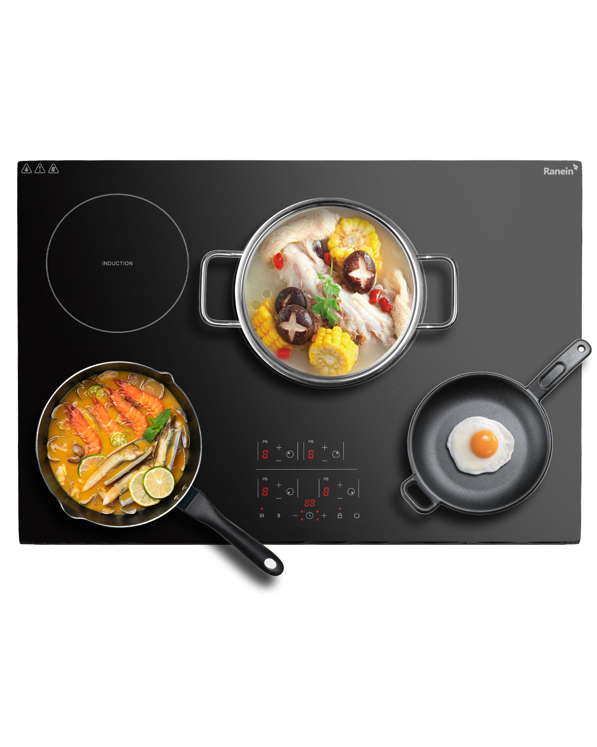 Induction Cooktop with 4 Burners, 30 inch 7800W 240V
