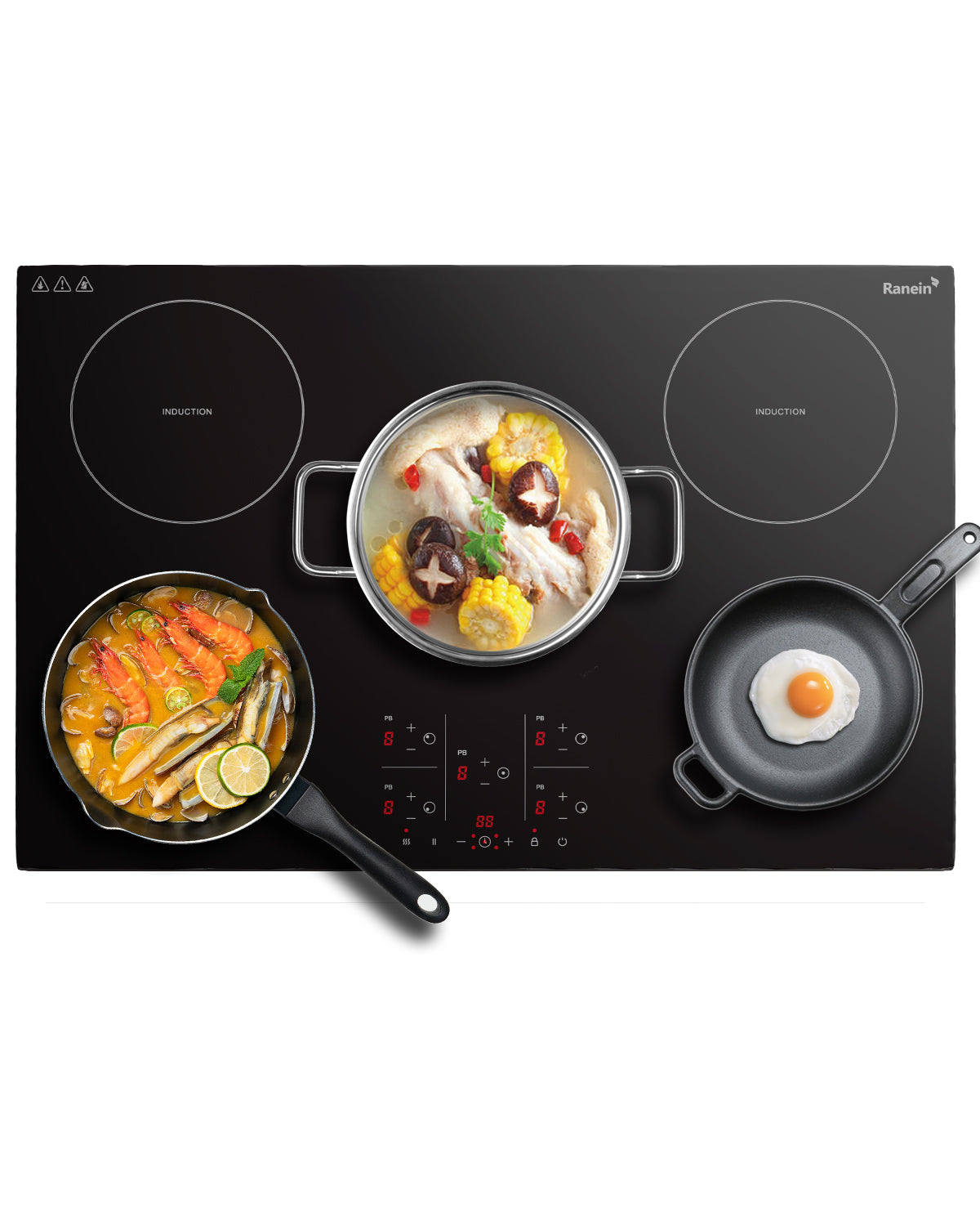 Induction Cooktop with 5 Burners, 30 inch 9200W 240V