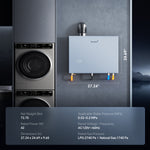 Gas Tankless Water Heater 10.6GPM 19,1100BTU Indoor