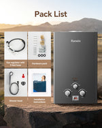 8L/12L/18L Tankless Water Heater Propane Gas 2.11 GPM 48,000 BTU