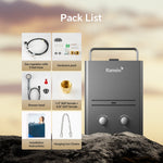 Portable Tankless Water Heater Outdoor 1.58 GPM 6L