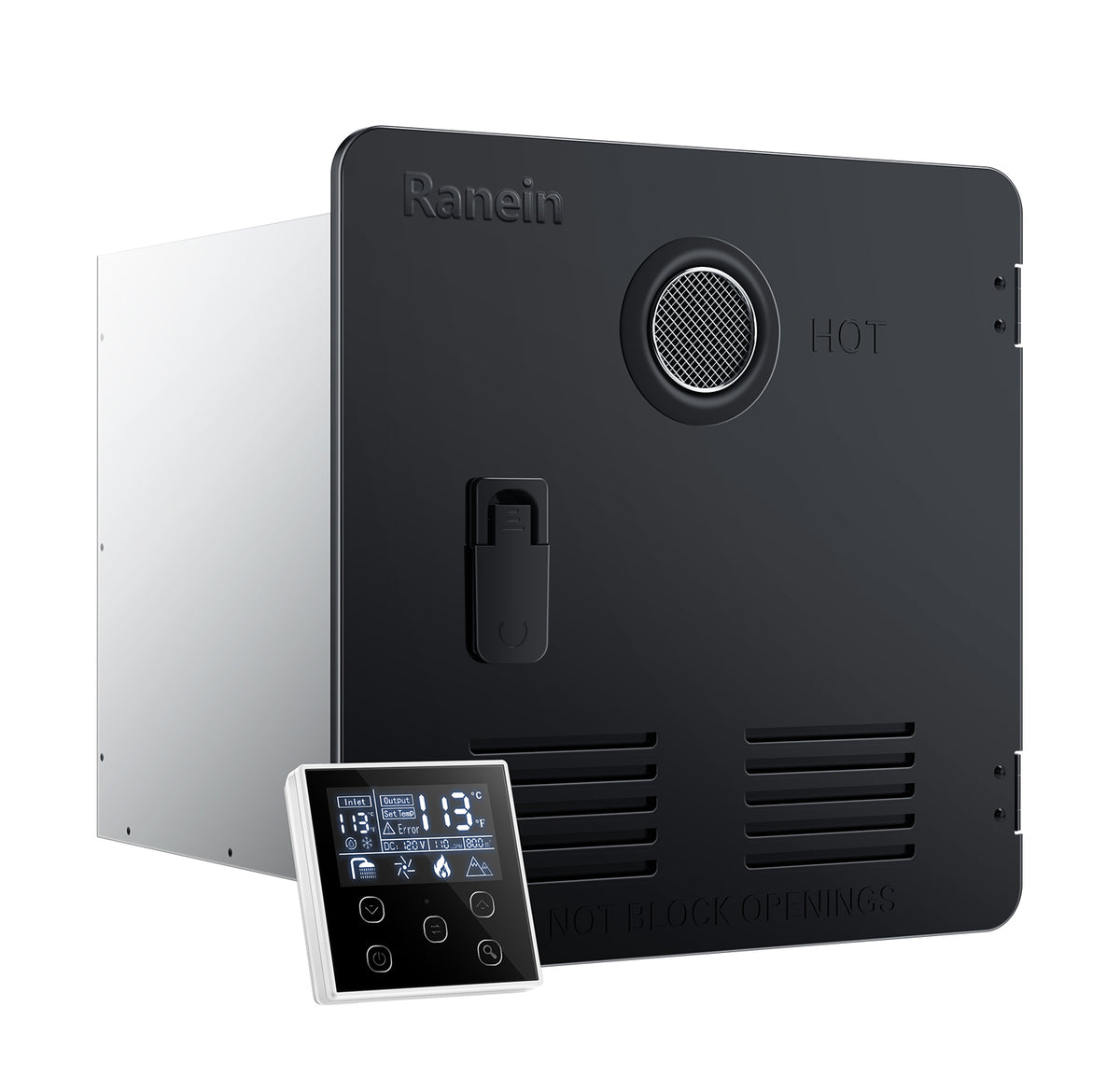 RV Tankless Water Heater with 15×15 Door 12V Powered