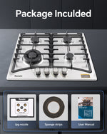 Gas Cooktop12Inch/24/Inch34Inch Stove Top Compatible