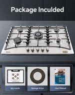 Gas Cooktop12Inch/24/Inch34Inch Stove Top Compatible