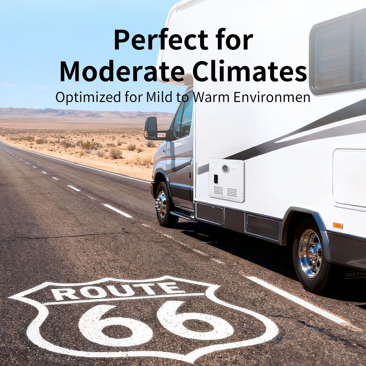 RV Tankless Water Heater with 15×15 Door 12V Powered