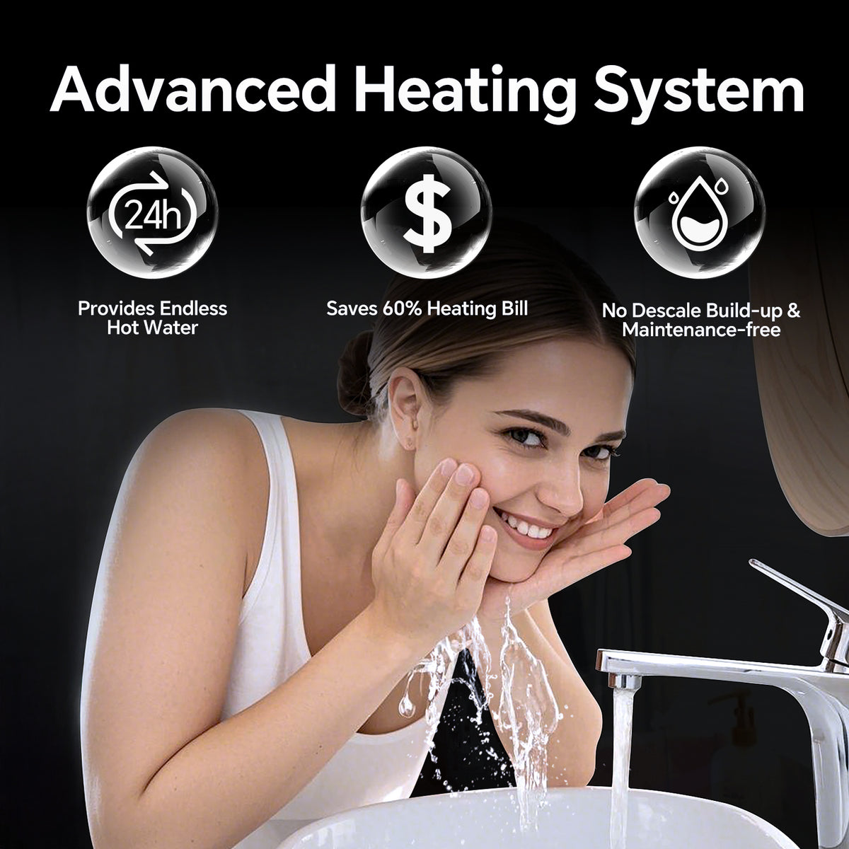 8kW 240V/4.5 kW 120V Electric Tankless Water Heater Ultra