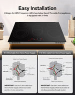 Electric Cooktop 12 inch/ 30 inch 240V Ceramic Panel