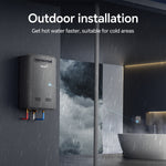 Gas Tankless Water Heater Outdoor Max 7.4GPM 190,000BTU