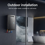 Gas Tankless Water Heater Outdoor Max 5.3GPM 130,000BTU